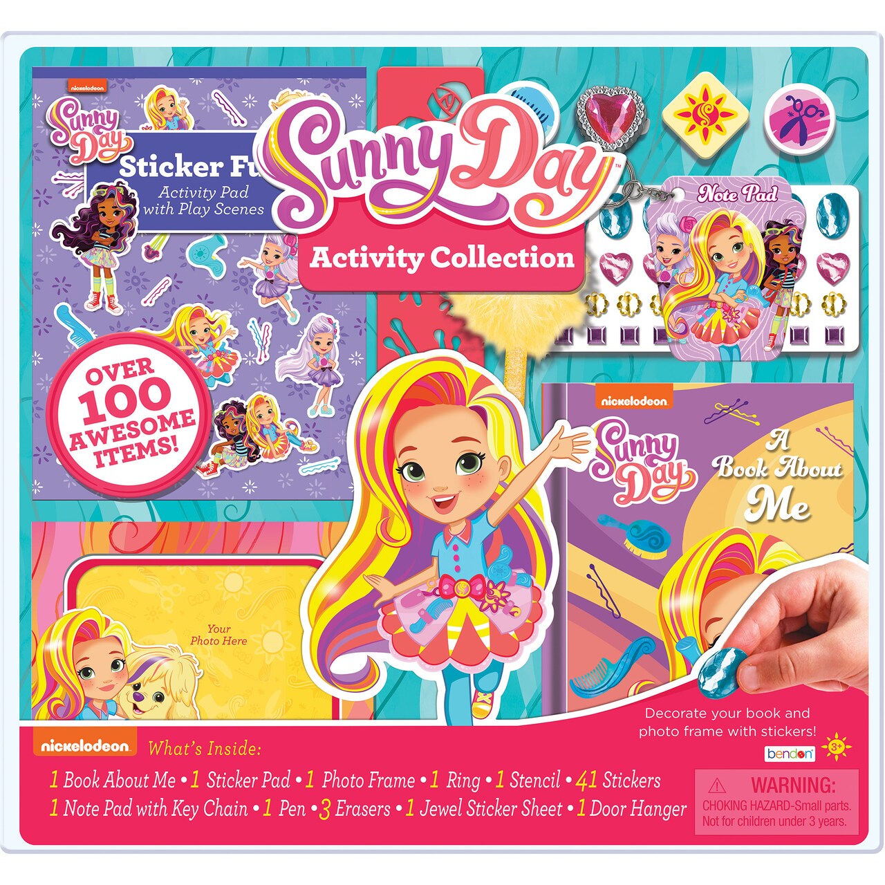 Bendon - Nickelodeon Sunny Day 100-Piece Coloring and Activity Set